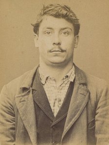 Mentenich. François, Joseph. 22 ans, né le 3/10/71 à Paris XIIe. ébéniste. Anarchiste. 2/7..., 1894. Creator: Alphonse Bertillon.