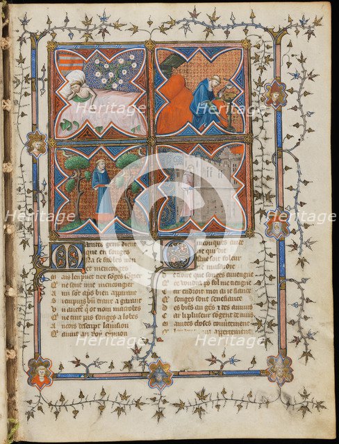 Miniature from a manuscript of the Roman de la Rose by Guillaume de Lorris and Jean de Meun, 1353. Artist: Master of the Rose novels (active Second Half of 14th cen.)
