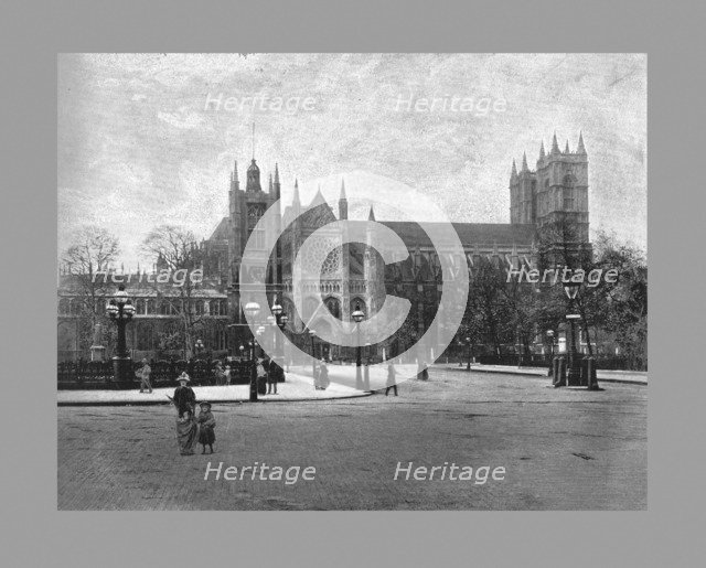 Westminster Abbey, London, c1900. Artist: FGO Stuart.