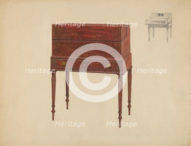 Box Desk, c. 1936. Creator: Arthur Johnson.