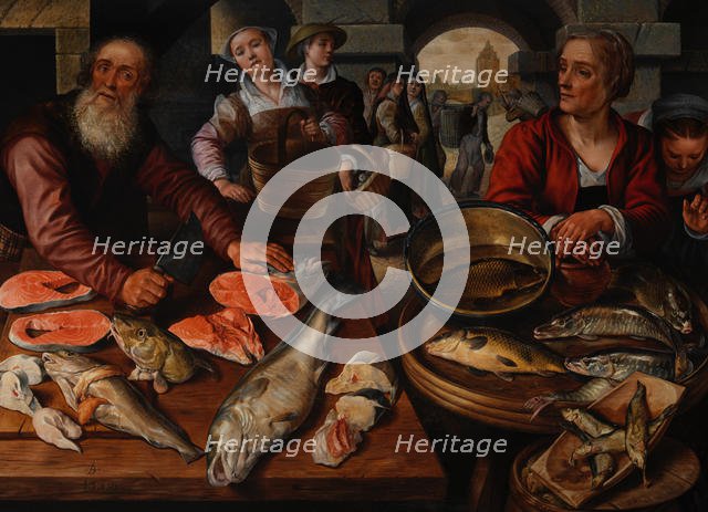 Fish Market, 1568. Creator: Joachim Beuckelaer.