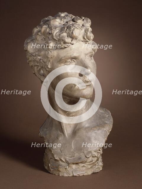 Head of a Young Roman, between 1880 and 1885. Creator: Paul De Vigne.