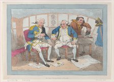 Commanders Engaged at Sea, [1785], reissued July 1, 1802., [1785], reissued July 1, 1802. Creator: Thomas Rowlandson.