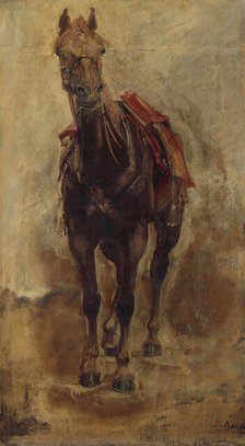 Horse study for the equestrian portrait of the Count of Palikao, c1876. Creator: Paul-Jacques-Aime Baudry.