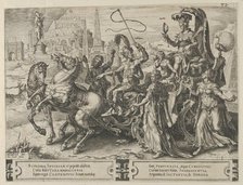 The Triumph of Pride, from The Cycle of the Vicissitudes of Human Affairs, plate 3, 1564. Creator: Cornelis Cort.