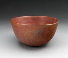 Bowl with Painted Rim, A.D. 600/1000. Creator: Unknown.