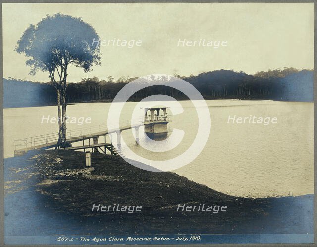 The Agua Clara Reservoir, Gatun: part of the Panama Canal Zone waterworks, 1910. Creator: Unknown.