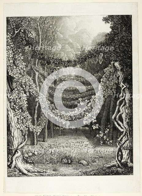 Oenotria Telus, An Idealized Woodland Scene Near Naples, 1796. Creator: Johann Heinrich Wilhelm Tischbein.