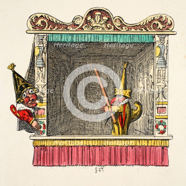 Punch and Scaramouch, 1827.