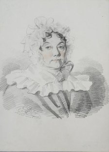 Portrait of Maria Ivanovna Rimskaya-Korsakova, née Naumova (1764-1832), 1820s. Creator: Hampeln, Carl, von (1794-after 1880).