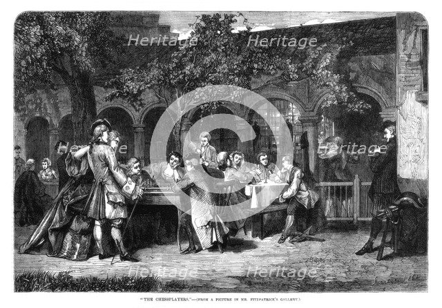 'The Chessplayers', 1864. Artist: Unknown