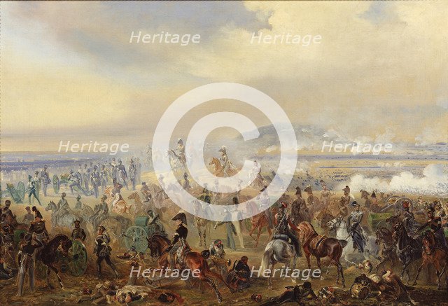 The Battle of Leipzig in October 1813, 1886. Artist: Willewalde, Gottfried (Bogdan Pavlovich) (1818-1903)