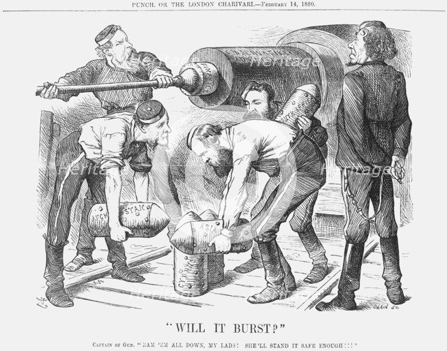 Will it Burst?, 1880. Artist: Joseph Swain
