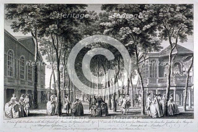 Marylebone Gardens, London, 1755. Artist: Anon