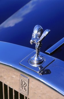 1999 Rolls Royce Silver Seraph spirit of ecstasy mascot. Artist: Unknown.