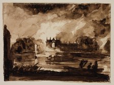 Effect for Newstead Abbey, Nottinghamshire, England, 1830. Creator: Thomas Cole.