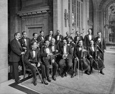 Orchestra of the Midland Adelphi Hotel, Liverpool, Merseyside, 1914. Artist: Bedford Lemere and Company.