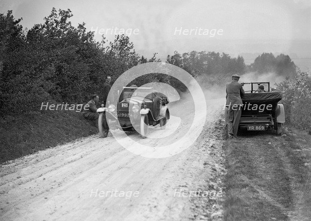 Frazer-Nash Boulogne taking part in the North West London Motor Club Trial, 1 June 1929. Artist: Bill Brunell.