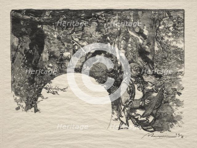 Le Peintres, 1890. Creator: Auguste Louis Lepère (French, 1849-1918).