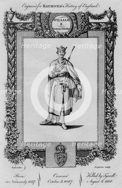 'William II. Surnamed Rufus', c1787. Artist: Unknown.