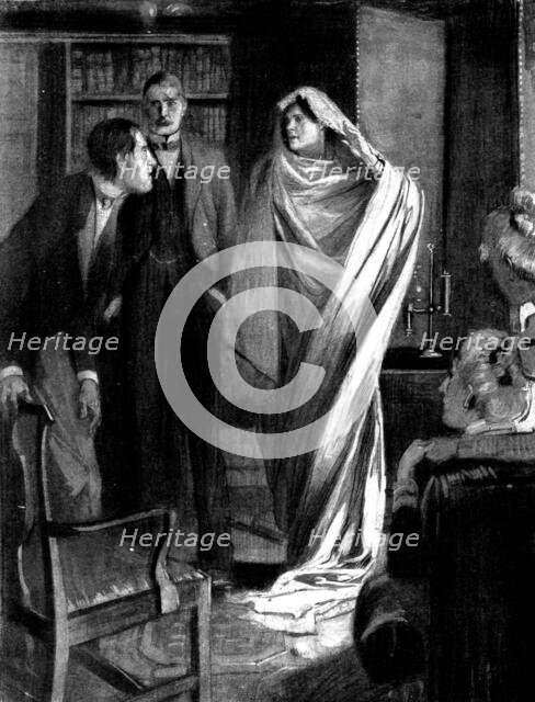 The Two Sophias: The figure pushed aside part of the veil and showed a face..., 1898. Creator: Unknown.