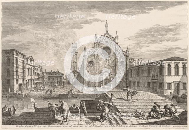 Views of Venice: Campo dei Frari, 1741. Creator: Michele Marieschi (Italian, 1710-1743).