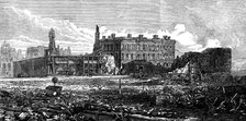 The Ruins of Chicago: the Custom-House, 1871. Creator: Unknown.