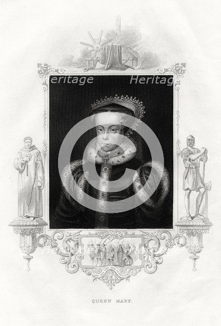 Mary I (1516-1558), also known as Mary Tudor, 1860. Artist: Unknown