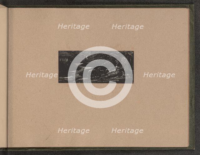 Colinet Resting by Night, 1821. Creator: William Blake.