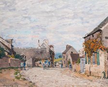 La Petite Place - La Rue du Village, 1874. Creator: Alfred Sisley.