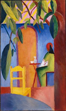 Turkish Cafe. Artist: Macke, August (1887-1914)