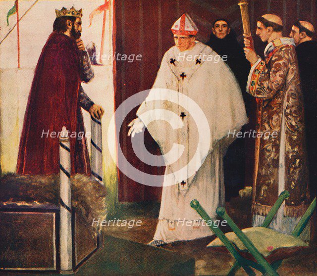'Langston's interview with King John', 1912. Artist: Unknown.