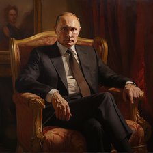 AI IMAGE - Portrait of President Vladimir Putin, 2023.  Creator: Heritage Images.