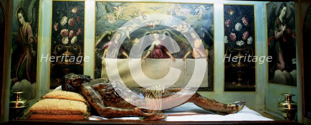  'Lying Christ' by Gaspar Becerra.