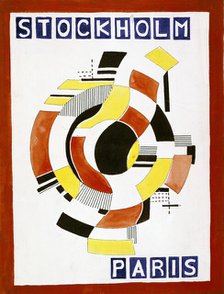 The Cover of the Souvenir Program for the Balle. Detail, 1922. Creator: Fernand Leger.