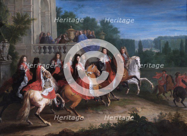 'The Colbert family', c1680-c1683. Artist: Adam Frans van der Meulen.