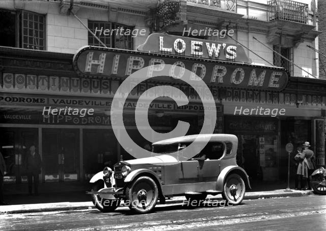 1920 Jackson outside Loew's Hippodrome theatre. Creator: Unknown.