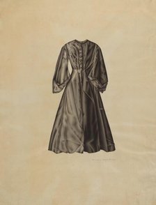 Lady's Evening Coat, 1935/1942. Creator: Florence Grant Brown.