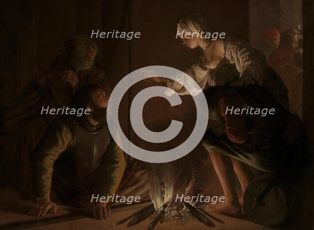 The Denial of Saint Peter, 1626/1629. Creator: Hendrick ter Brugghen.