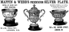 Advertisement for Mappin & Webb’s Presentation Silver Plate, 1890. Creator: Unknown.