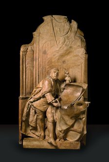 Modello for the monument to George Frideric Handel in Westminster Abbey, 18th century. Creator: Louis Francois Roubiliac.