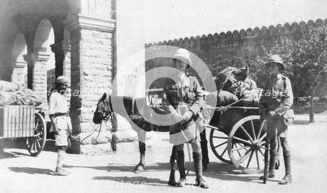 British army transport, Agra, India, 1916-1917. Artist: Unknown