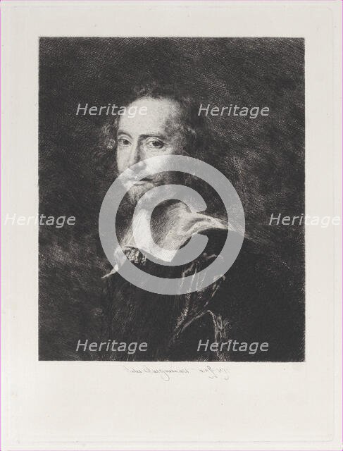 A Dutch Gentleman, after Adriaen de Vries, 1871. Creator: Jules-Ferdinand Jacquemart.