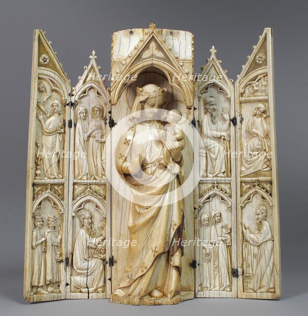 Tabernacle or Folding Shrine, French, 14th century. Creator: Unknown.