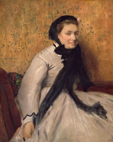 Portrait of a Woman in Gray, ca. 1865. Creator: Edgar Degas.