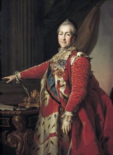 Catherine the Great, Empress of Russia, 1782.  Artist: Dmitry Levitsky