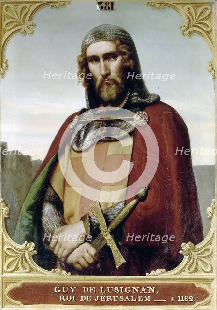 Guy of Lusignan, King of Jerusalem and Cyprus. Artist: Picot, François-Édouard (1786-1868)