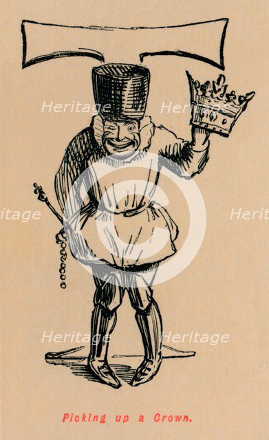 'Picking up a Crown', c1860, (c1860). Artist: John Leech.