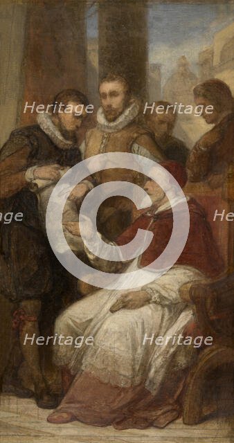 The Painters Matthijs and Paul Bril in Rome, (c1575), 1862-1872. Creator: Nicaise de Keyser.