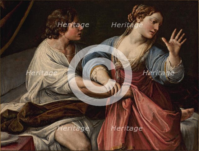 Amnon and Tamar, c 1640. Creator: Tiarini, Alessandro (1577-1668).